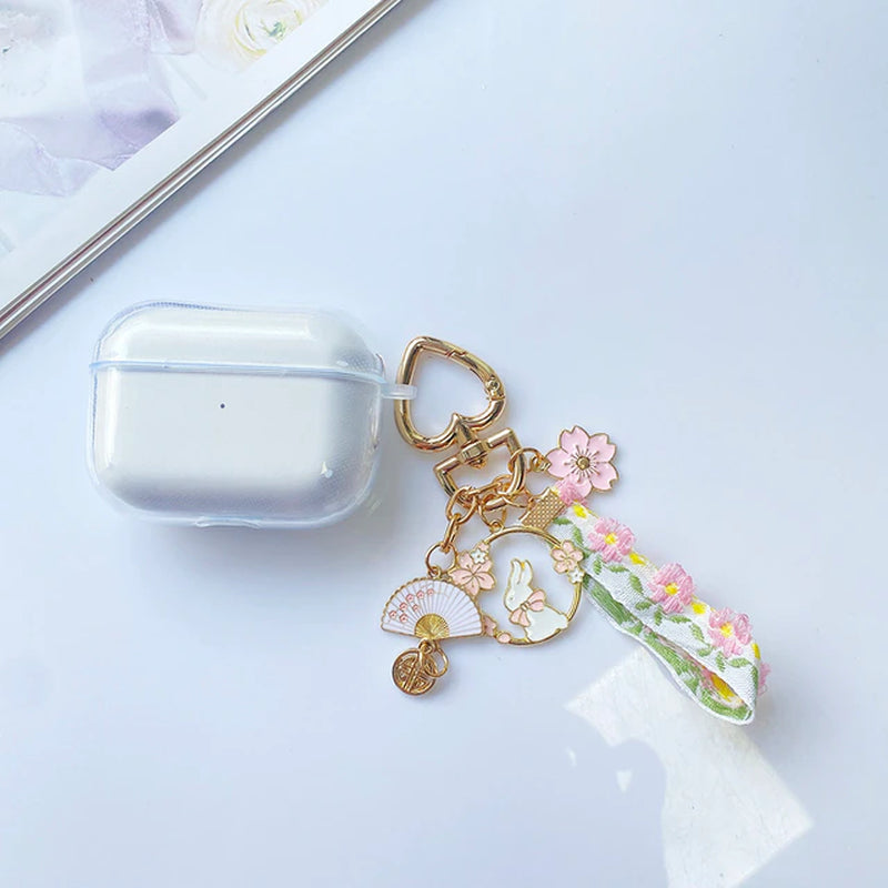 Cute with Chain Cover for Apple Airpods 1 2 3 Case Luxury Butterfly Keychain Earphone Case for Airpods PRO Case Box Airpods 3