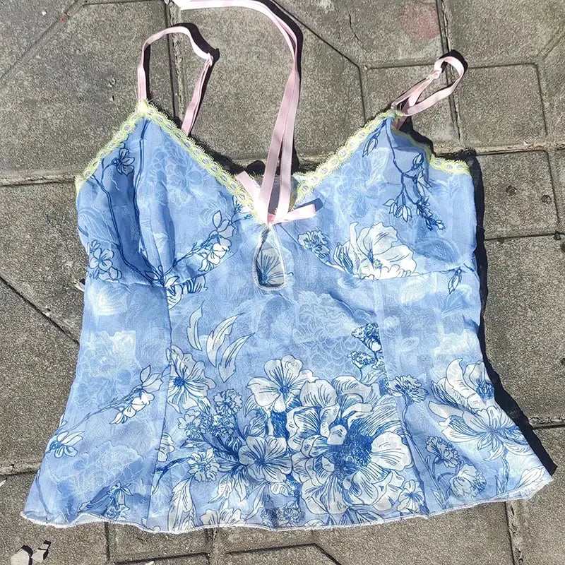 Women's Floral Print Spaghetti Strap Camisoles