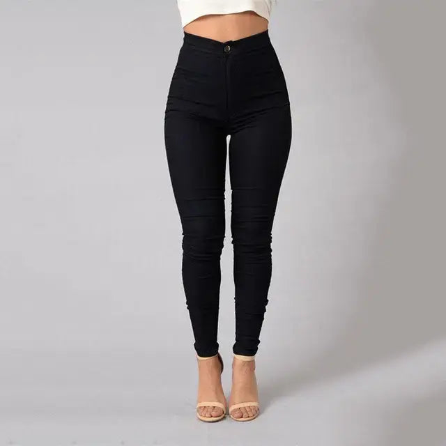 High Waist Solid Leggings