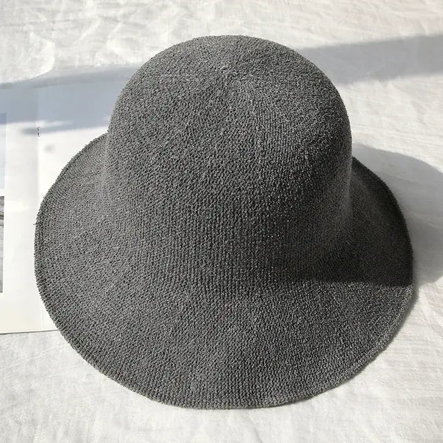 Knitted Soft Breathable Summer Fisherman Hat